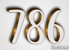 786 Text Effect