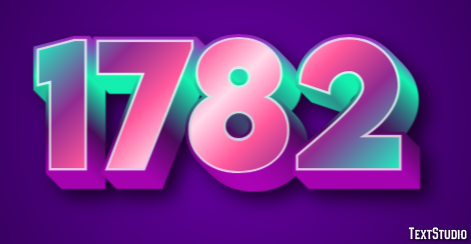 1782 Text Effect