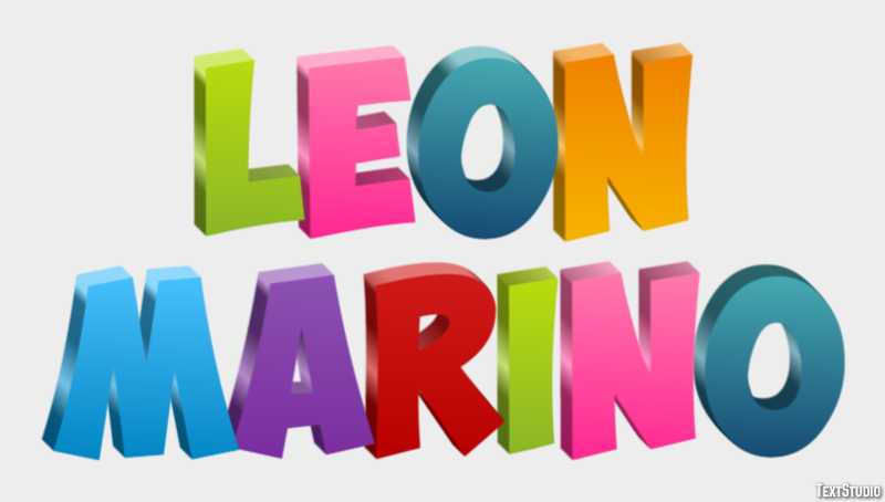 León Marino Efecto de Texto