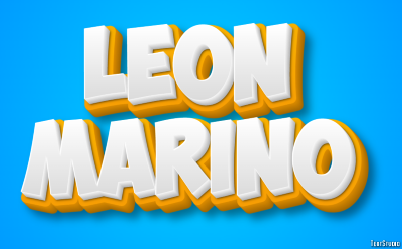 León Marino Efecto de Texto