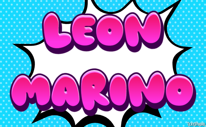 León Marino Efecto de Texto
