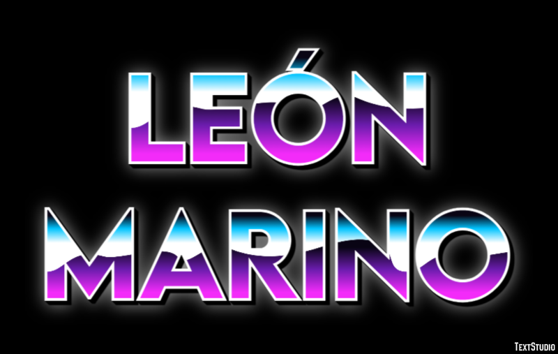 León Marino Efecto de Texto