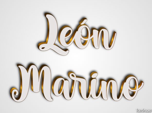 León Marino Efecto de Texto
