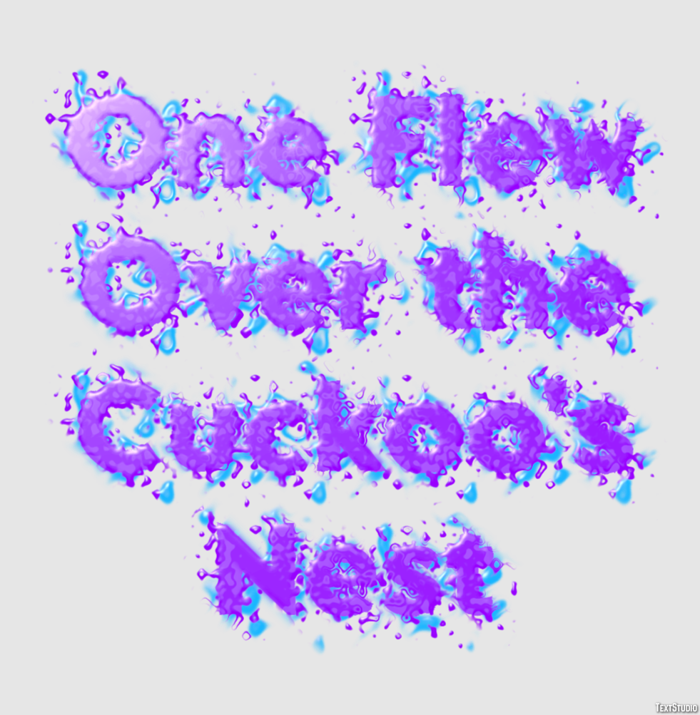 One Flew Over the Cuckoo's Nest Text Effect