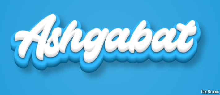 Ashgabat Текстовый эффект