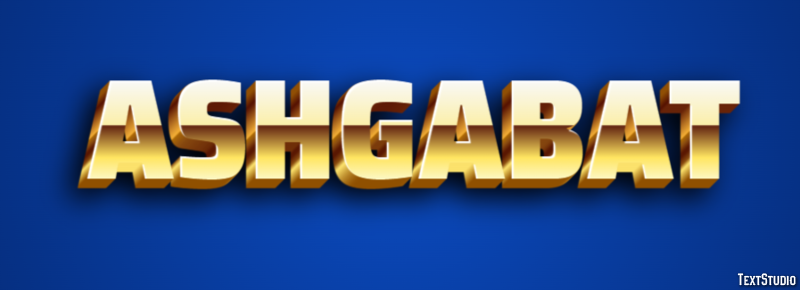 Ashgabat Текстовый эффект