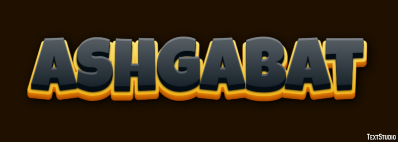 Ashgabat Текстовый эффект