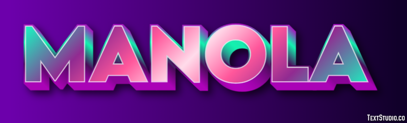 Manola Efecto de texto