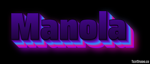Manola Efecto de texto