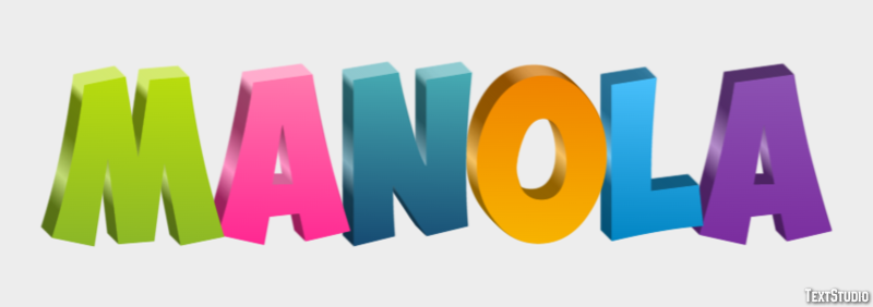Manola Efecto de Texto
