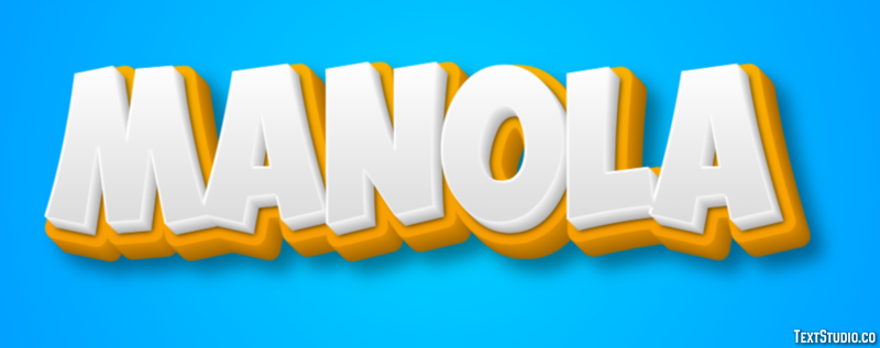 Manola Efecto de texto