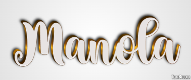 Manola Efecto de Texto