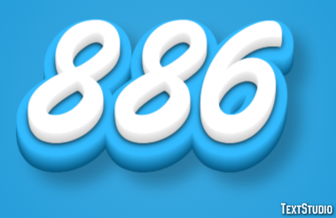 886 Text Effect