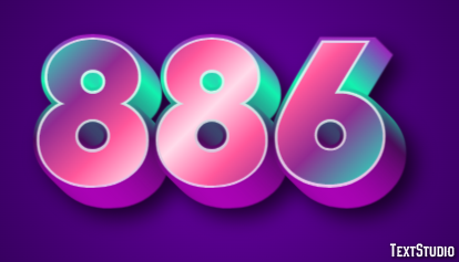 886 Text Effect