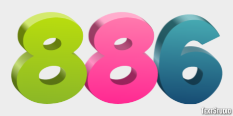 886 Text Effect