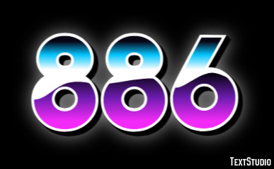 886 Text Effect