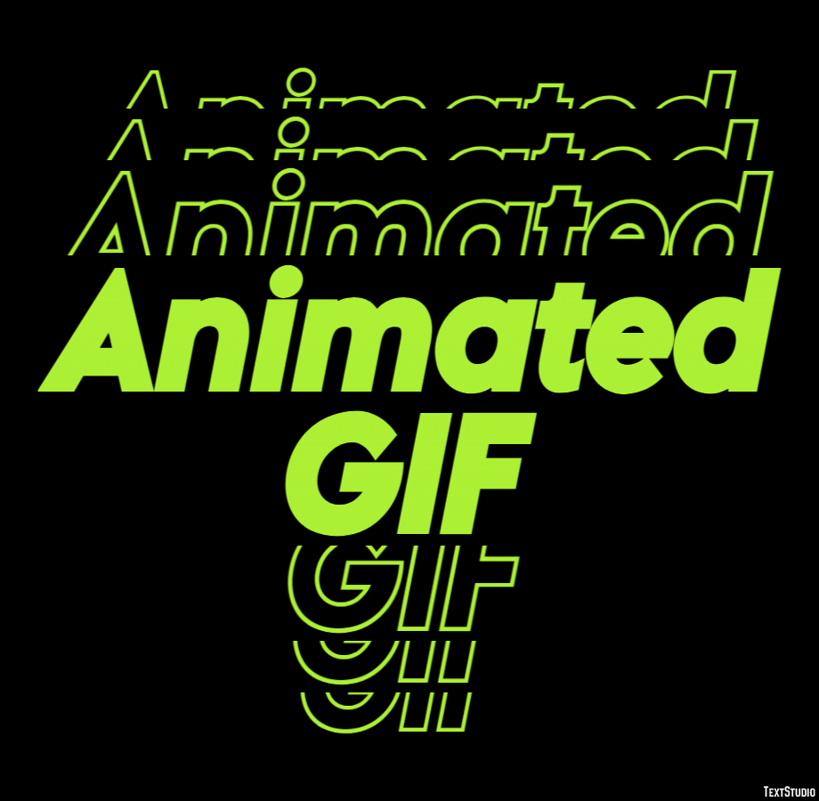 Animated GIF Text Effect