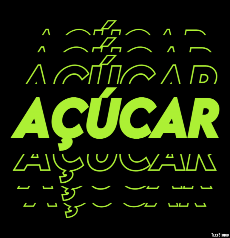 Açúcar Texteffekt