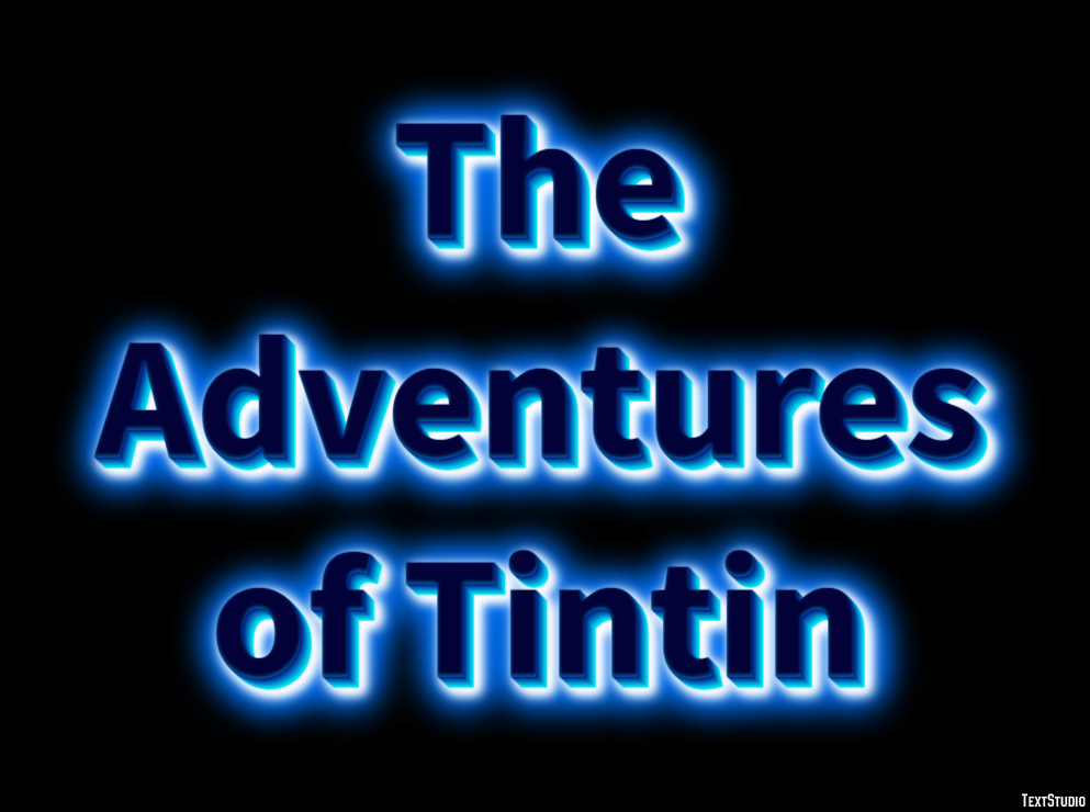 The Adventures of Tintin Texteffekt