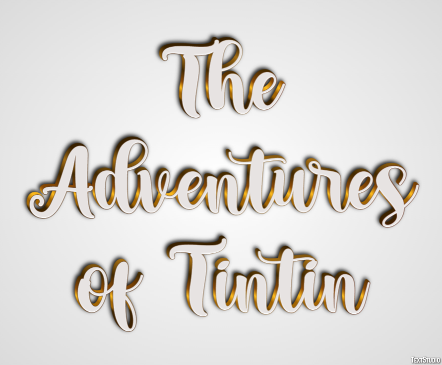 The Adventures of Tintin Text Effect
