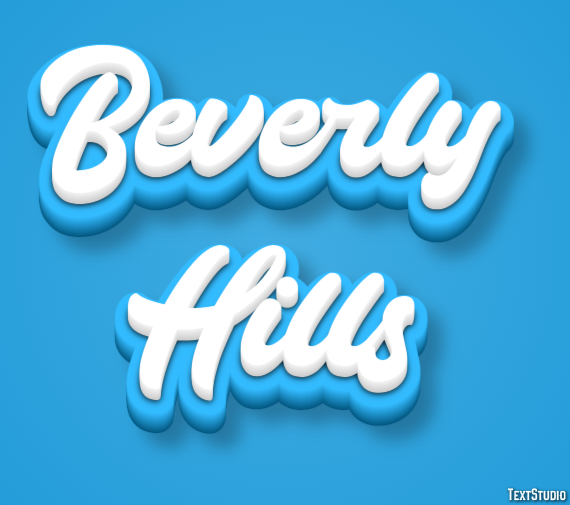 Beverly Hills Tekst Effect