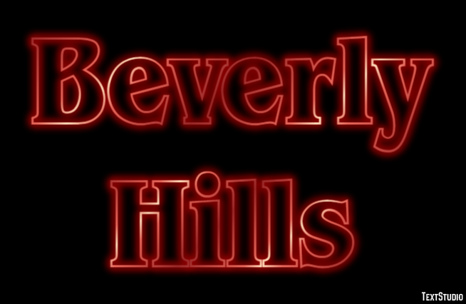 Beverly Hills Efekt tekstowy