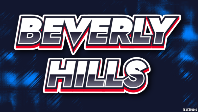 Beverly Hills Efekt tekstowy