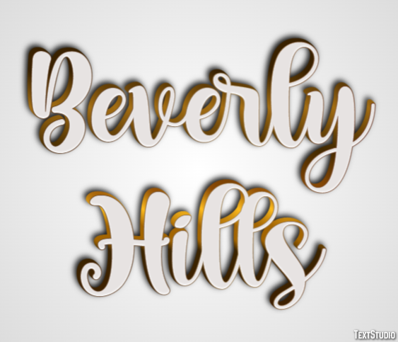Beverly Hills Tekst Effect