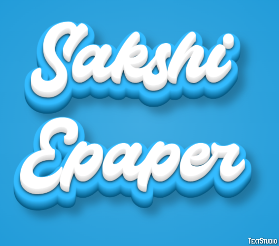 Sakshi Epaper Efeito de texto