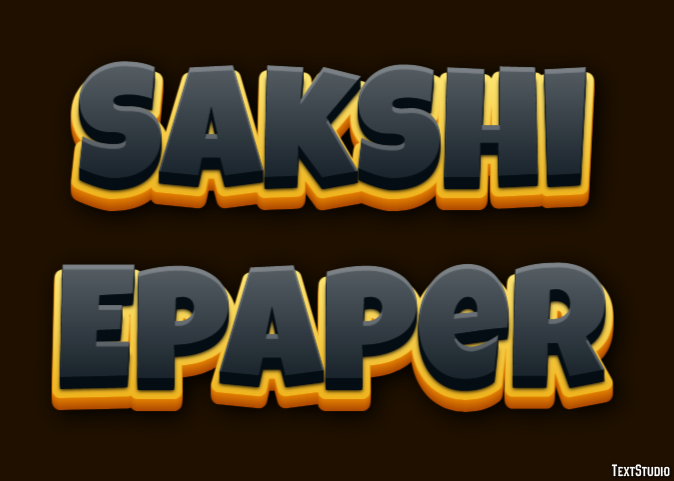 Sakshi Epaper Efeito de texto