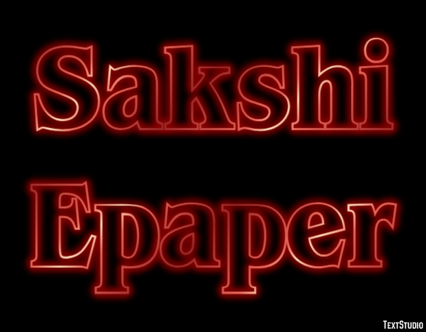 Sakshi Epaper Efeito de texto