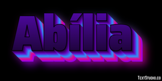 Abília Efecto de Texto