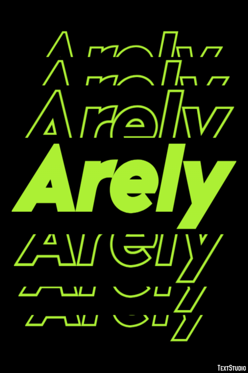 Arely Text effect