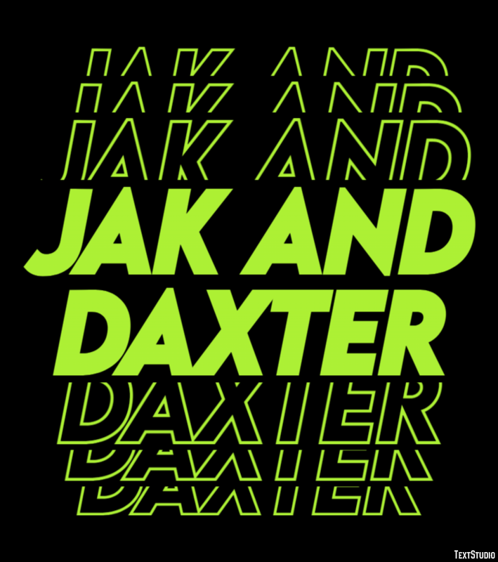 Jak and Daxter Эффект текста