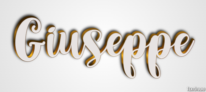 Giuseppe Tekst Effect