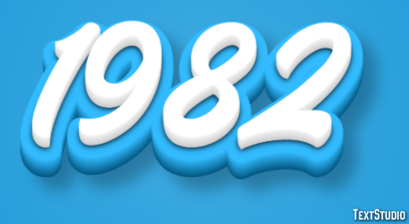 1982 Text Effect