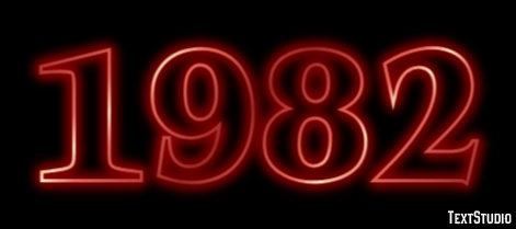 1982 Text Effect