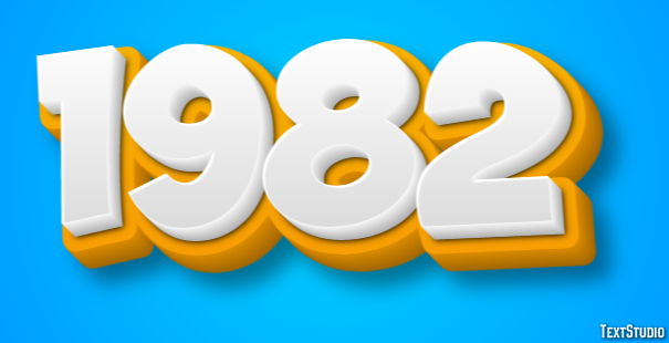 1982 Text Effect