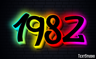 1982 Text Effect