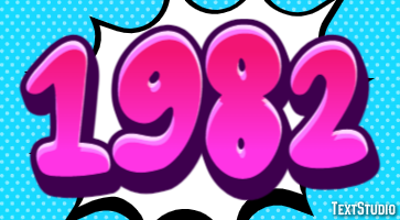 1982 Text Effect