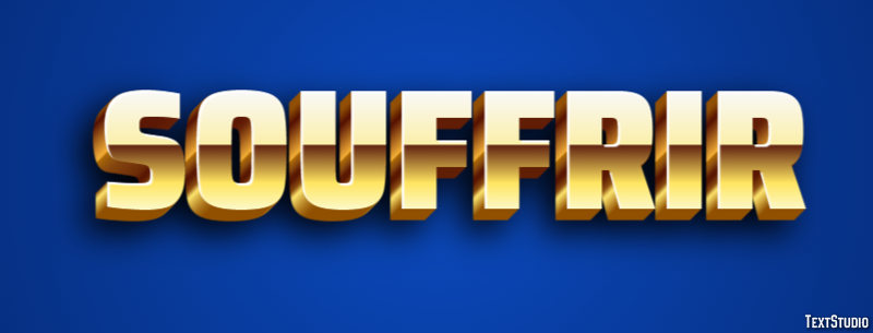 Souffrir Effet de texte