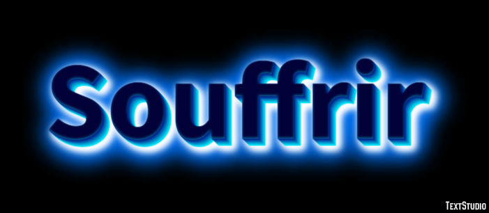 Souffrir Effet de texte