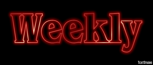 Weekly Text Effect