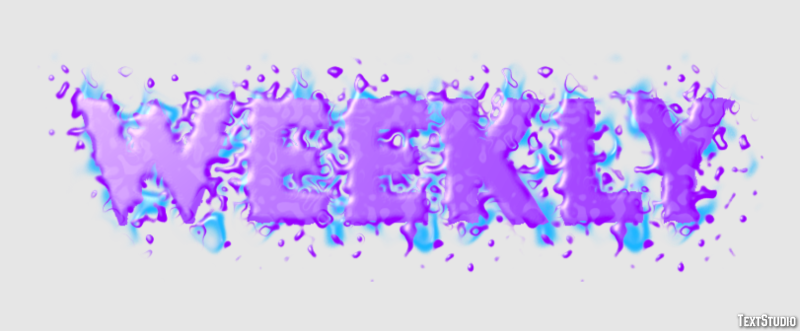 Weekly Text Effect