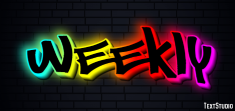 Weekly Text Effect