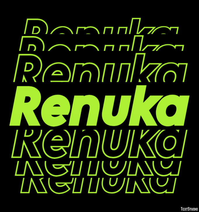 Renuka Effetto testo