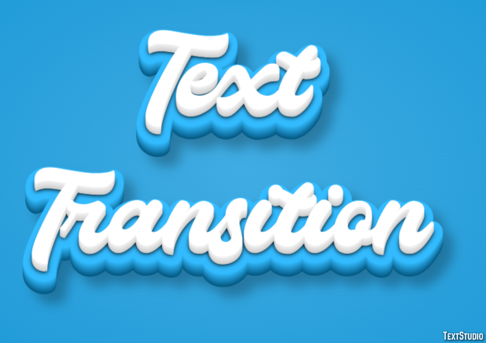 Text Transition Texteffekt