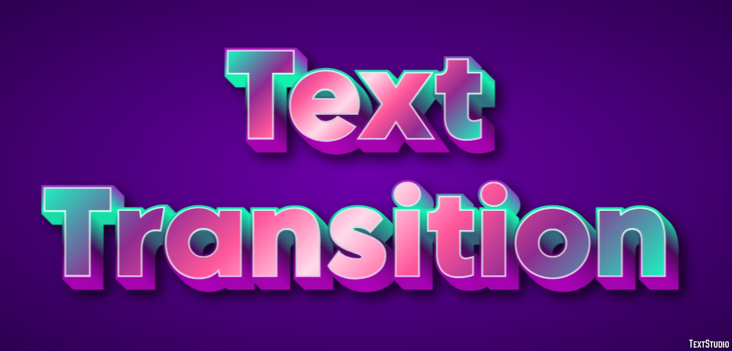 Text Transition Text Effect