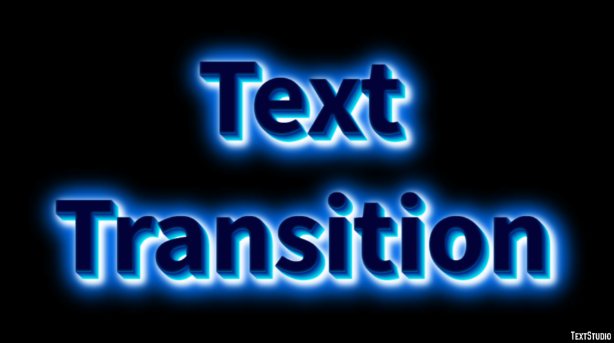 Text Transition Texteffekt