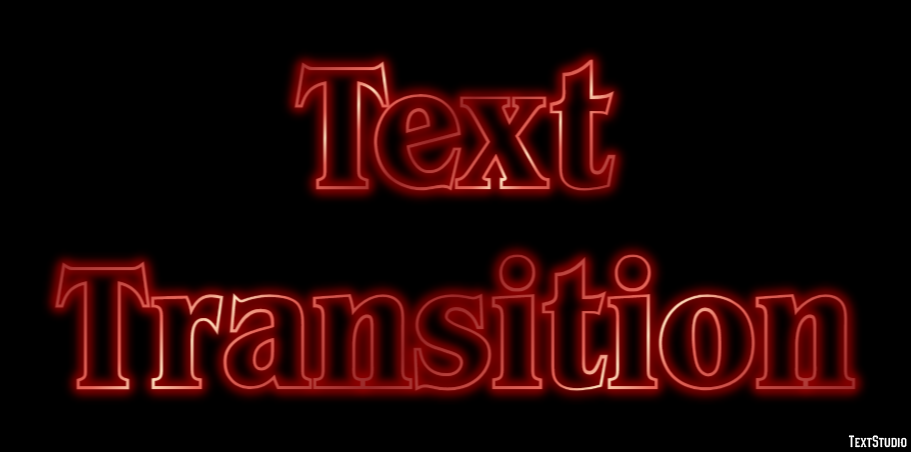 Text Transition Text Effect